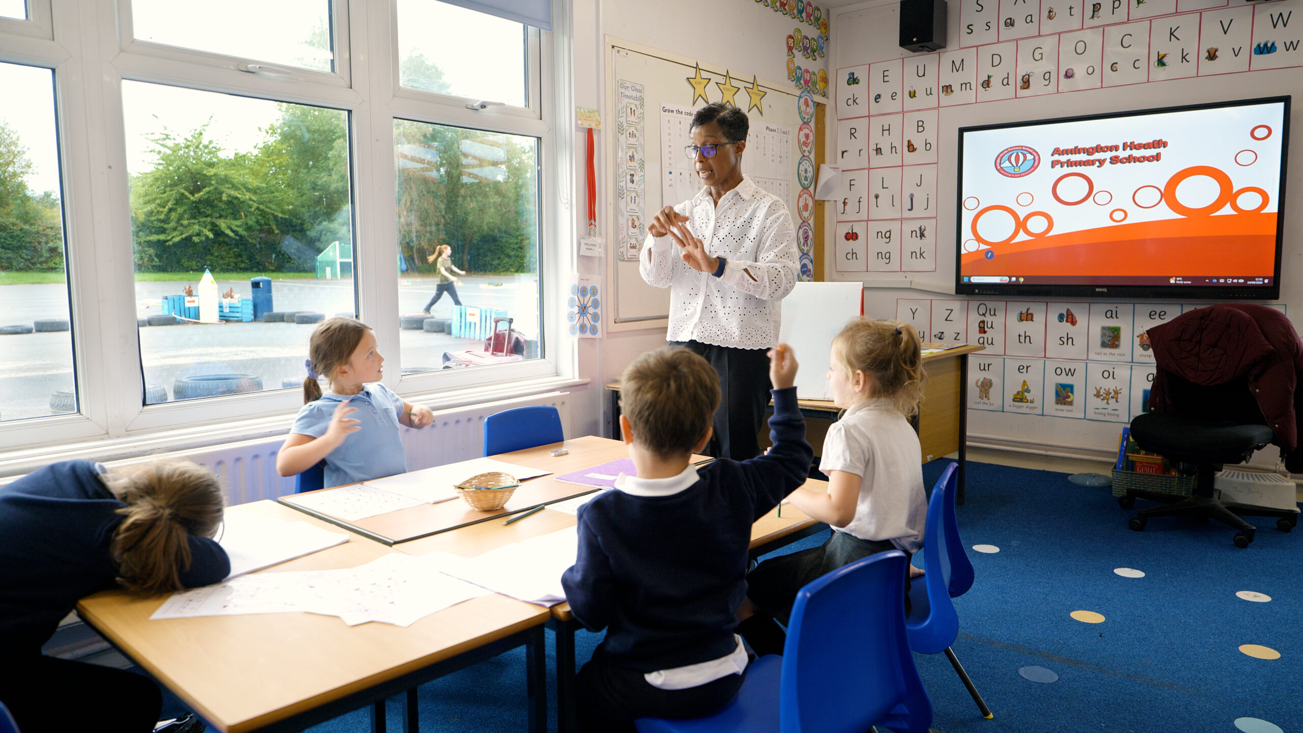 Children enjoying learning at Amington Heath